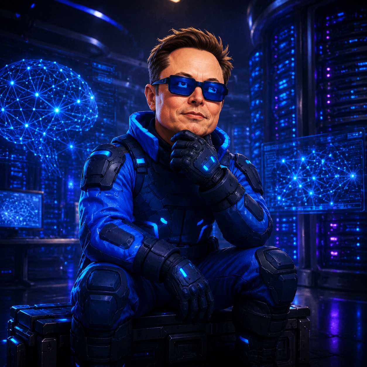 CyberElon thinking in a data center